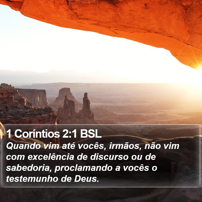 1 Coríntios 2:1 BSL Bible Study