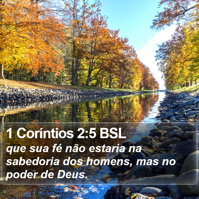 1 Coríntios 2:5 BSL Bible Study