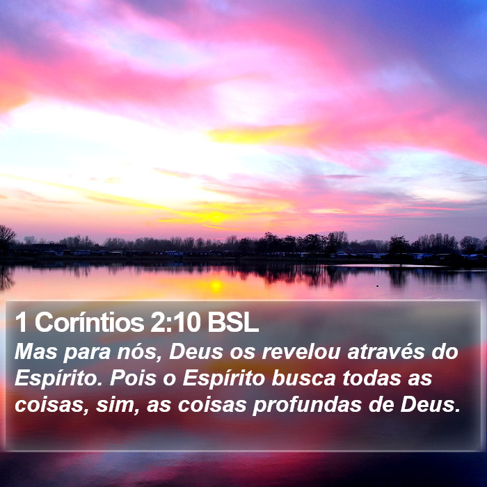 1 Coríntios 2:10 BSL Bible Study