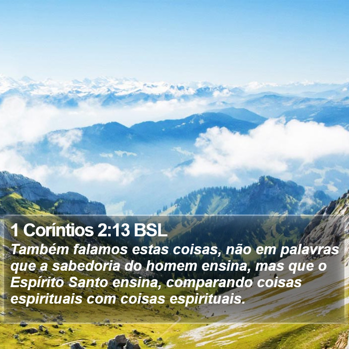 1 Coríntios 2:13 BSL Bible Study