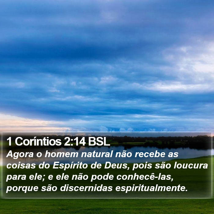 1 Coríntios 2:14 BSL Bible Study