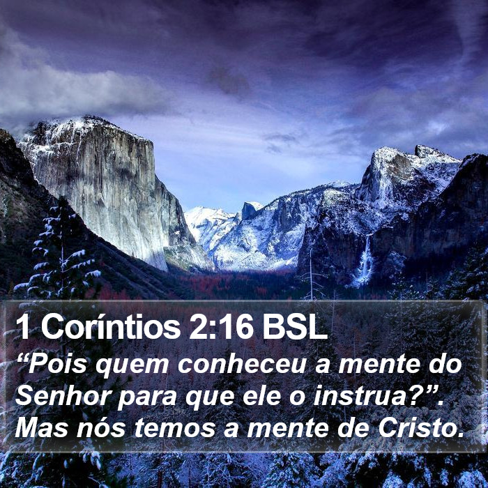 1 Coríntios 2:16 BSL Bible Study