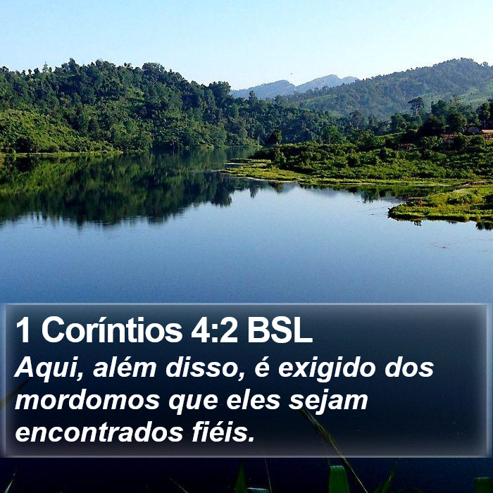 1 Coríntios 4:2 BSL Bible Study