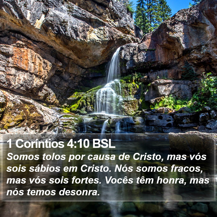 1 Coríntios 4:10 BSL Bible Study