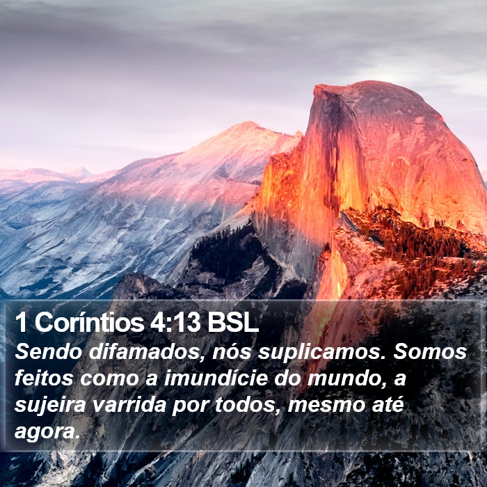 1 Coríntios 4:13 BSL Bible Study