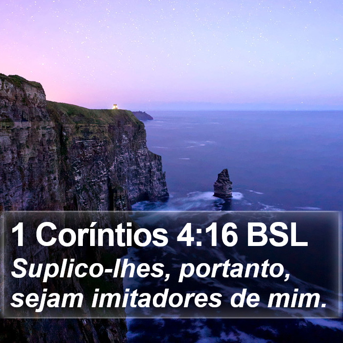 1 Coríntios 4:16 BSL Bible Study