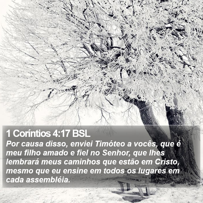 1 Coríntios 4:17 BSL Bible Study