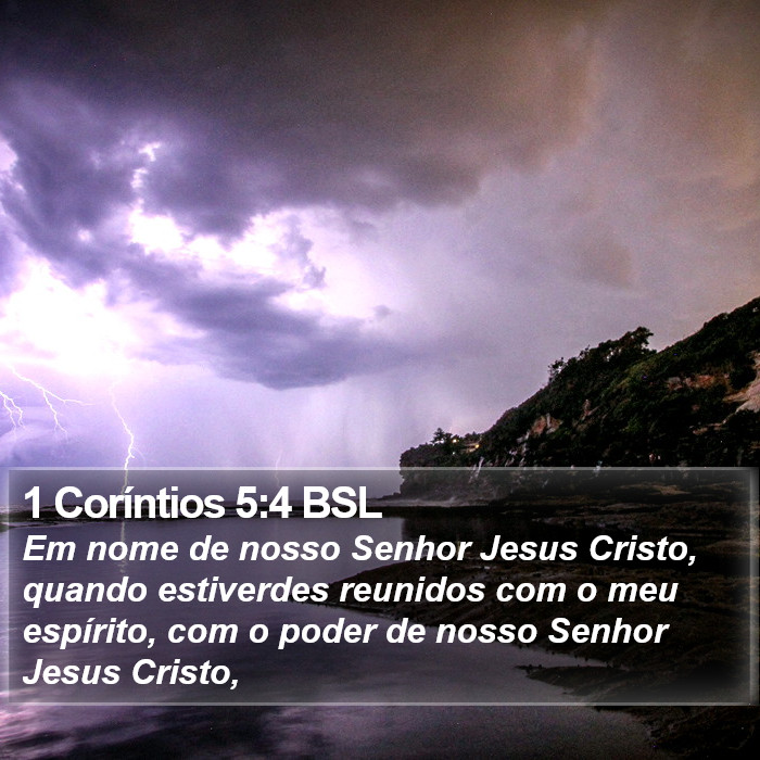 1 Coríntios 5:4 BSL Bible Study