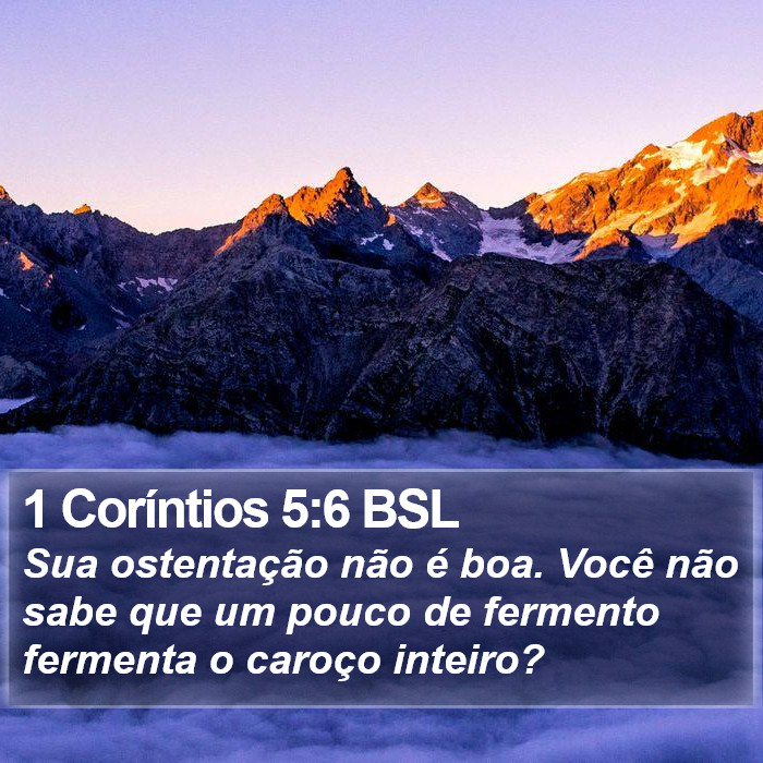 1 Coríntios 5:6 BSL Bible Study