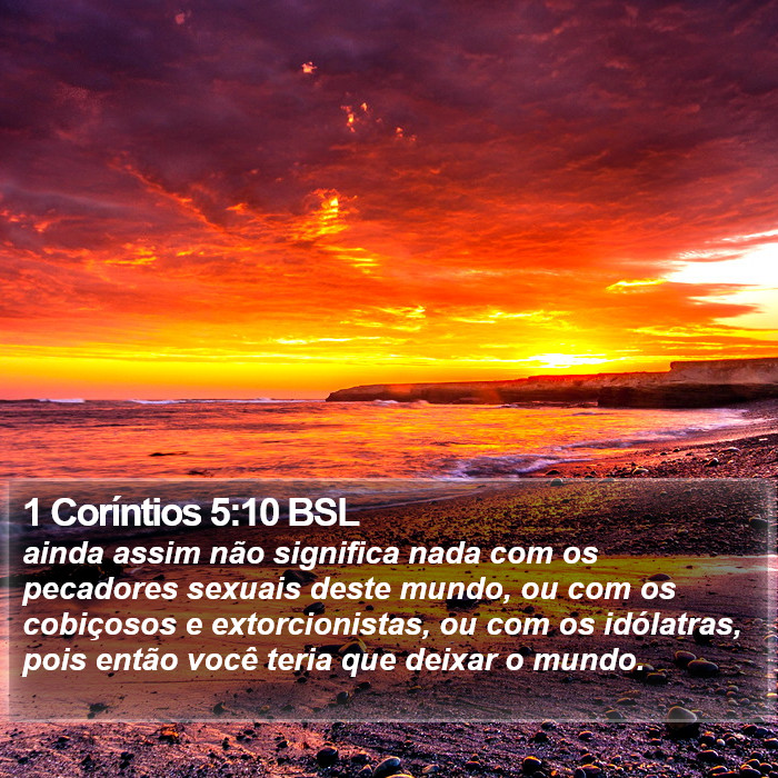 1 Coríntios 5:10 BSL Bible Study