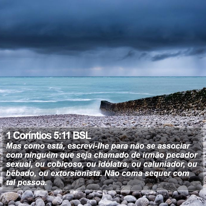 1 Coríntios 5:11 BSL Bible Study