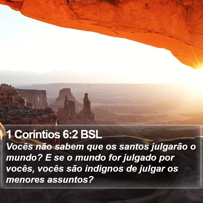 1 Coríntios 6:2 BSL Bible Study