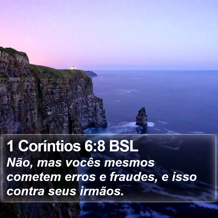 1 Coríntios 6:8 BSL Bible Study