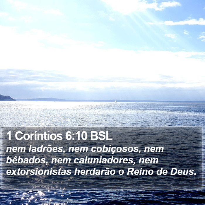 1 Coríntios 6:10 BSL Bible Study