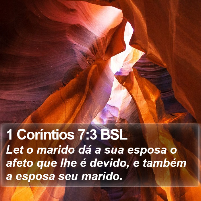 1 Coríntios 7:3 BSL Bible Study