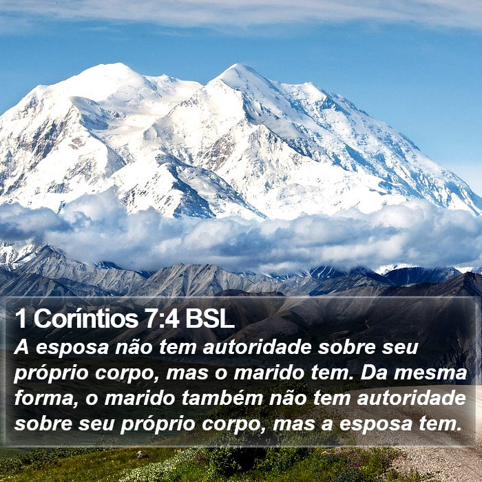 1 Coríntios 7:4 BSL Bible Study