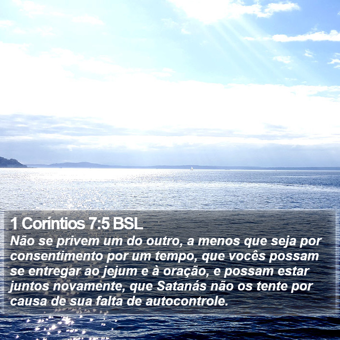 1 Coríntios 7:5 BSL Bible Study