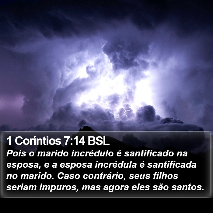 1 Coríntios 7:14 BSL Bible Study