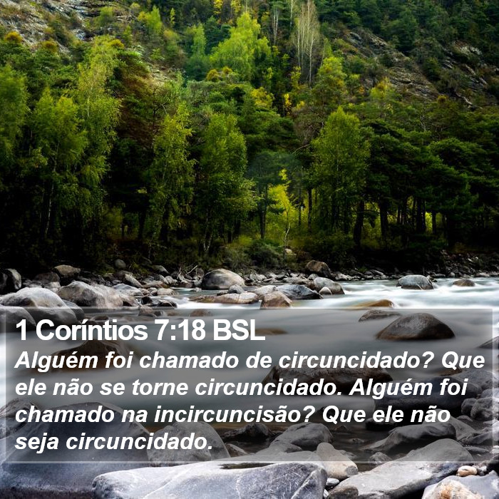 1 Coríntios 7:18 BSL Bible Study