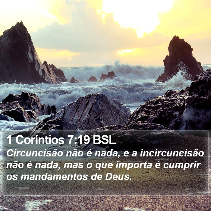 1 Coríntios 7:19 BSL Bible Study