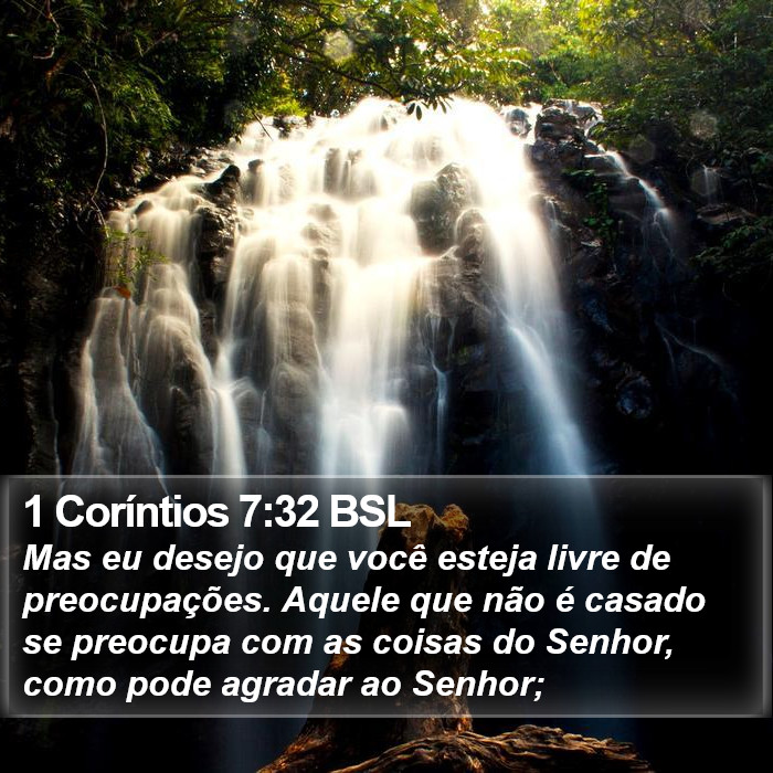 1 Coríntios 7:32 BSL Bible Study