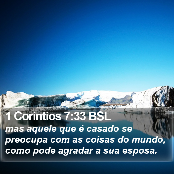 1 Coríntios 7:33 BSL Bible Study