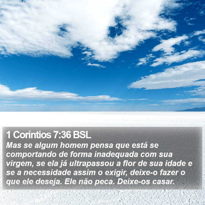 1 Coríntios 7:36 BSL Bible Study