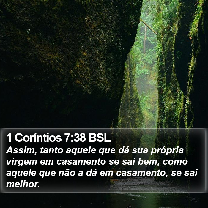 1 Coríntios 7:38 BSL Bible Study