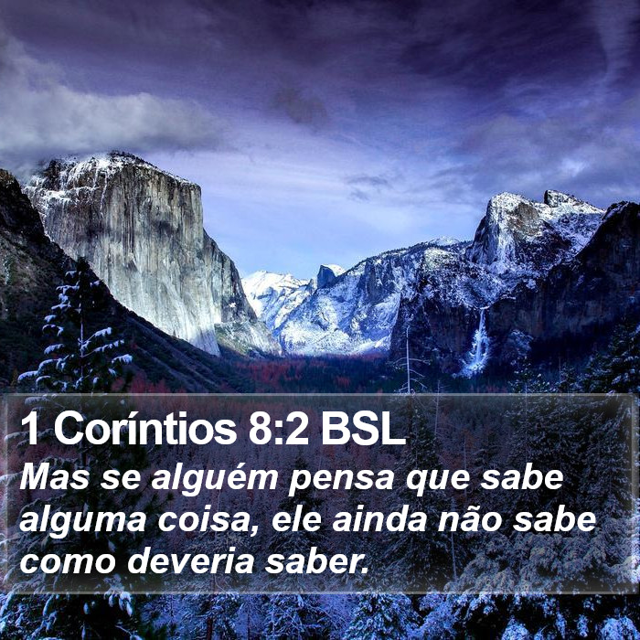 1 Coríntios 8:2 BSL Bible Study