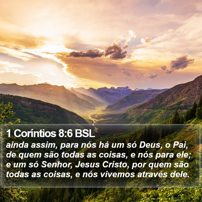 1 Coríntios 8:6 BSL Bible Study