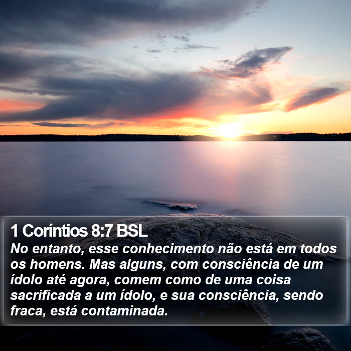 1 Coríntios 8:7 BSL Bible Study