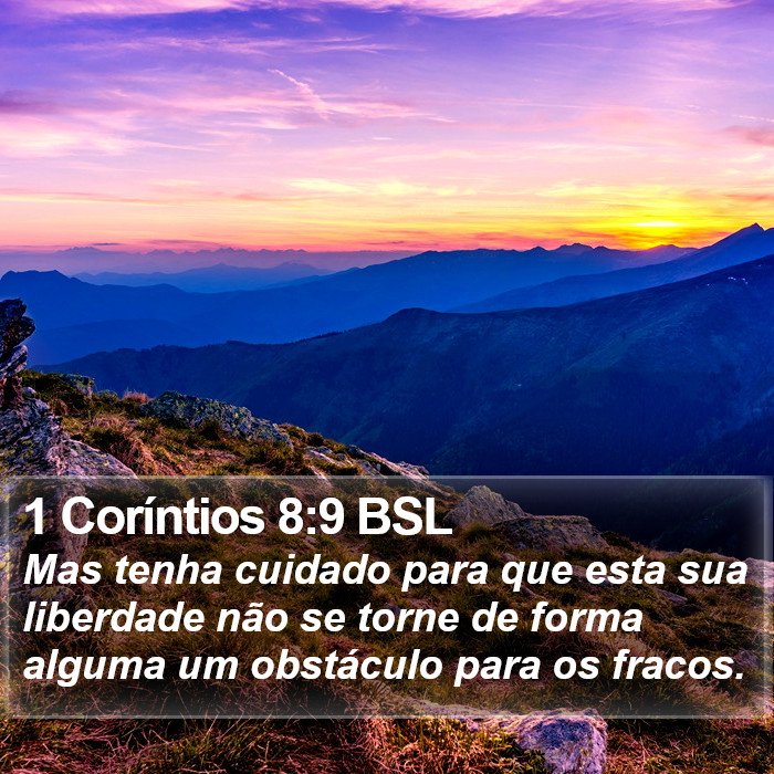 1 Coríntios 8:9 BSL Bible Study