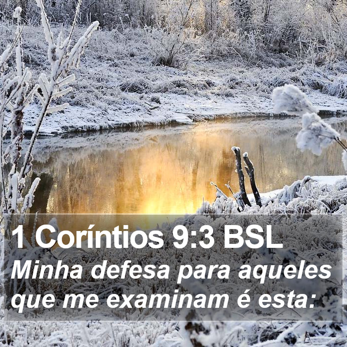 1 Coríntios 9:3 BSL Bible Study