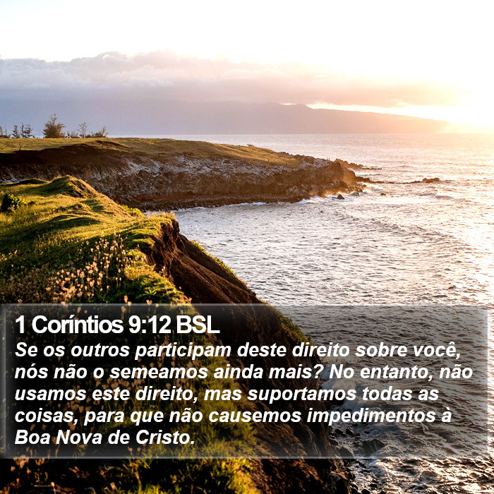 1 Coríntios 9:12 BSL Bible Study