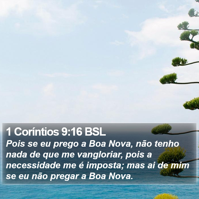 1 Coríntios 9:16 BSL Bible Study
