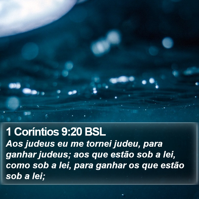 1 Coríntios 9:20 BSL Bible Study