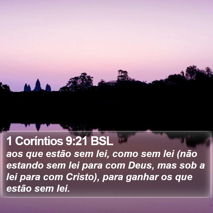 1 Coríntios 9:21 BSL Bible Study