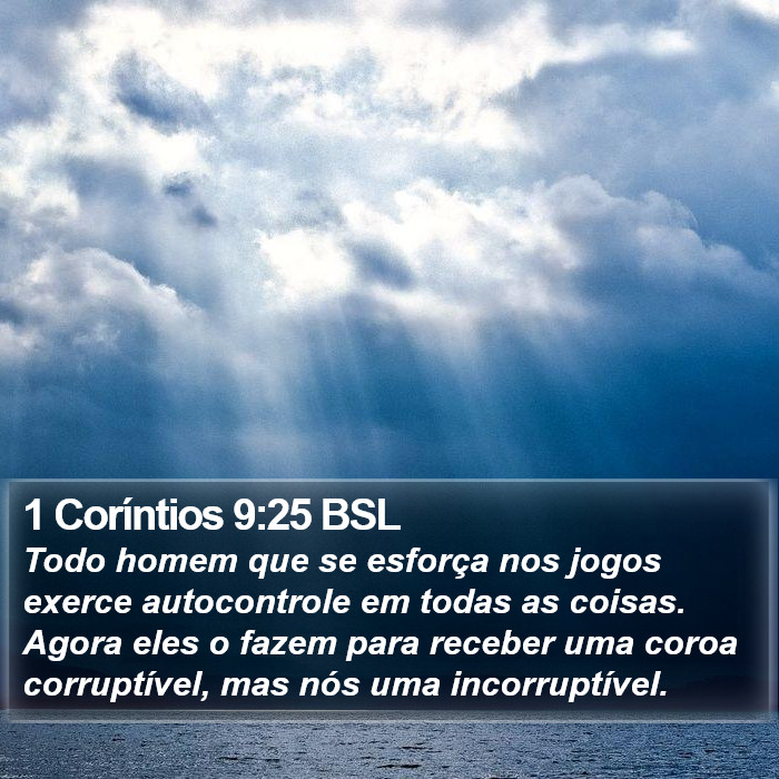 1 Coríntios 9:25 BSL Bible Study