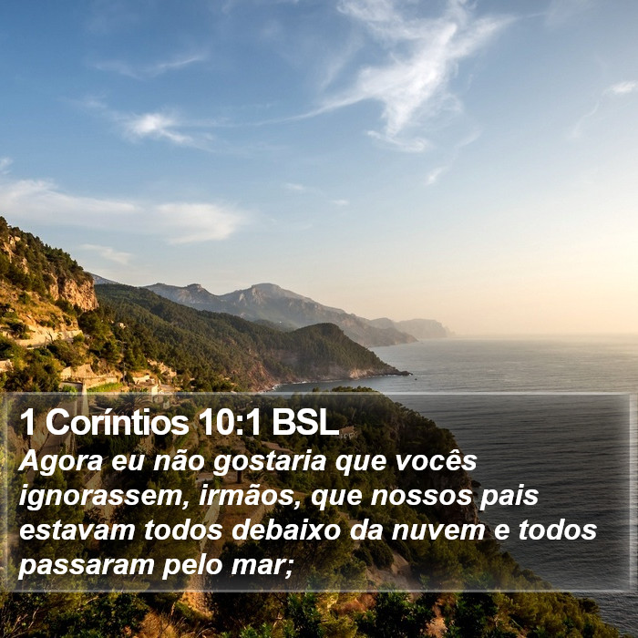 1 Coríntios 10:1 BSL Bible Study