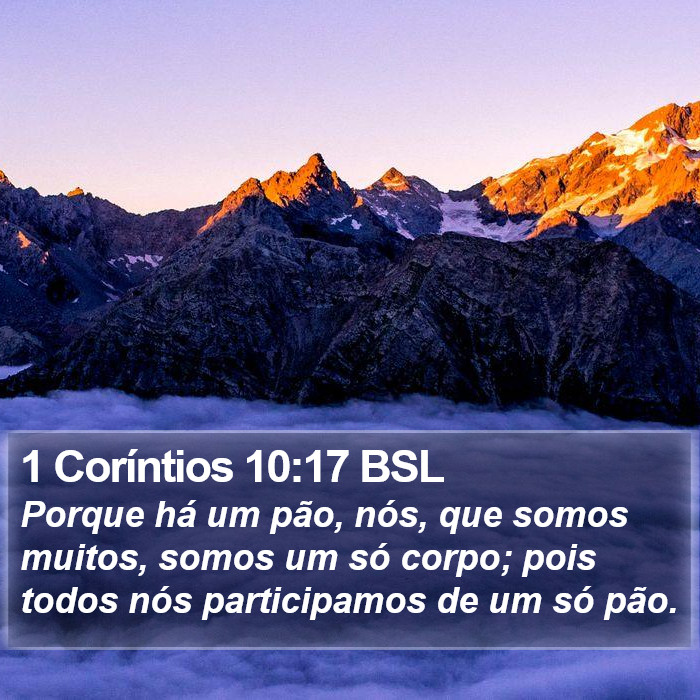 1 Coríntios 10:17 BSL Bible Study