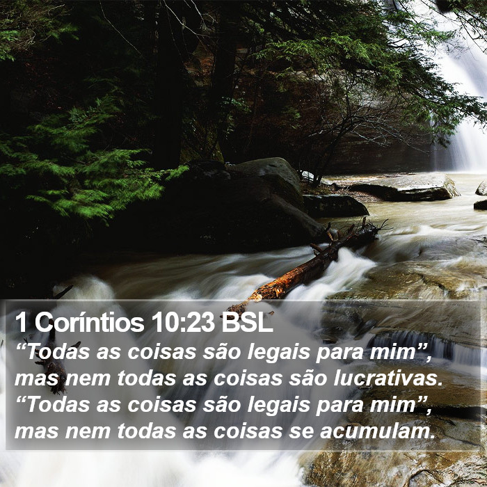 1 Coríntios 10:23 BSL Bible Study