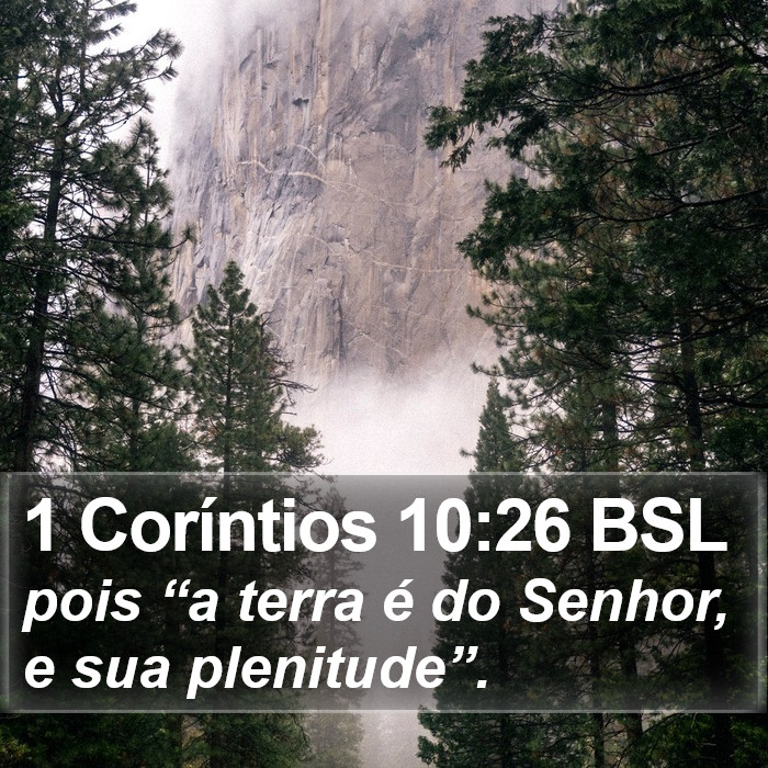 1 Coríntios 10:26 BSL Bible Study