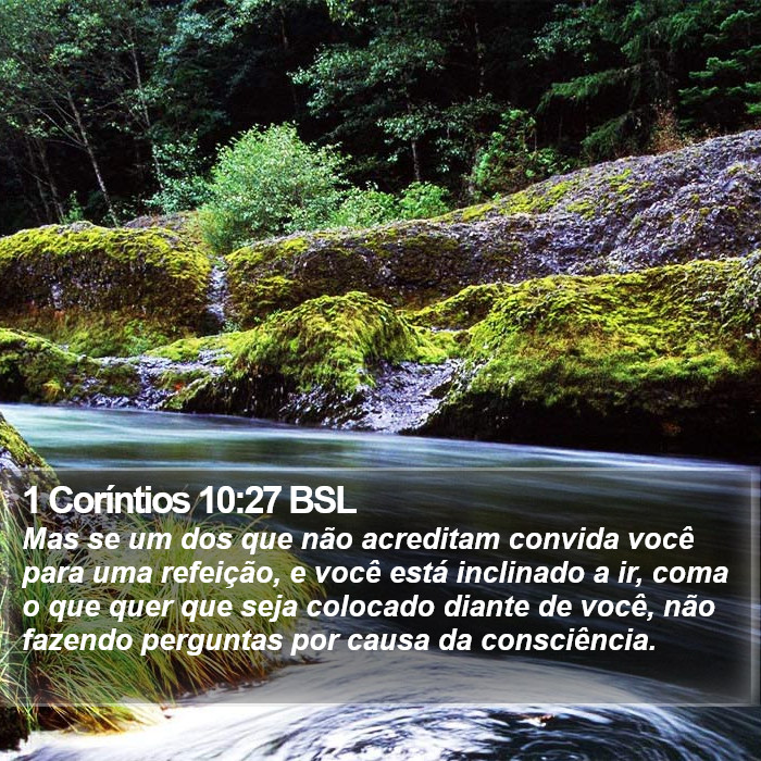 1 Coríntios 10:27 BSL Bible Study