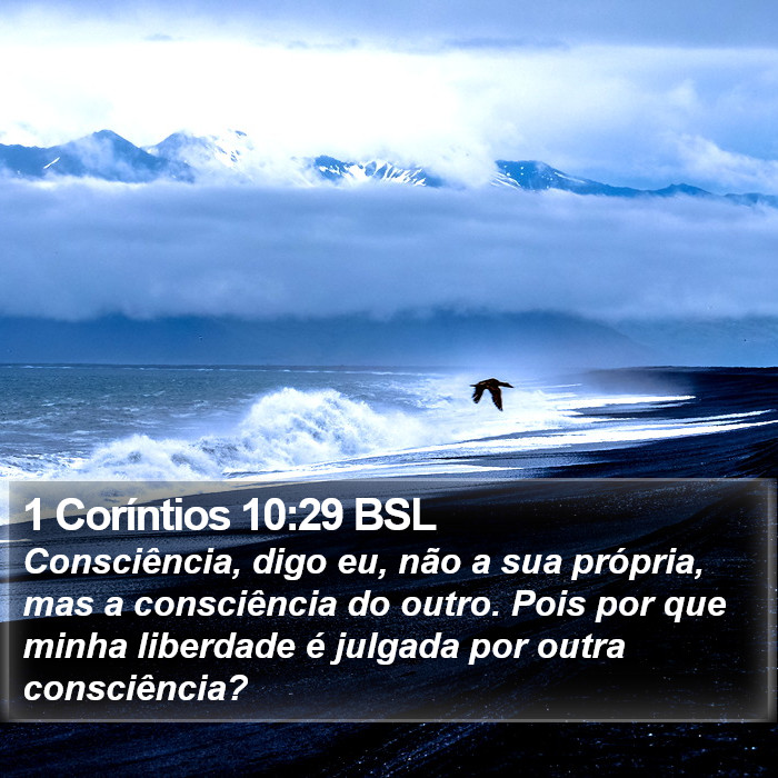 1 Coríntios 10:29 BSL Bible Study