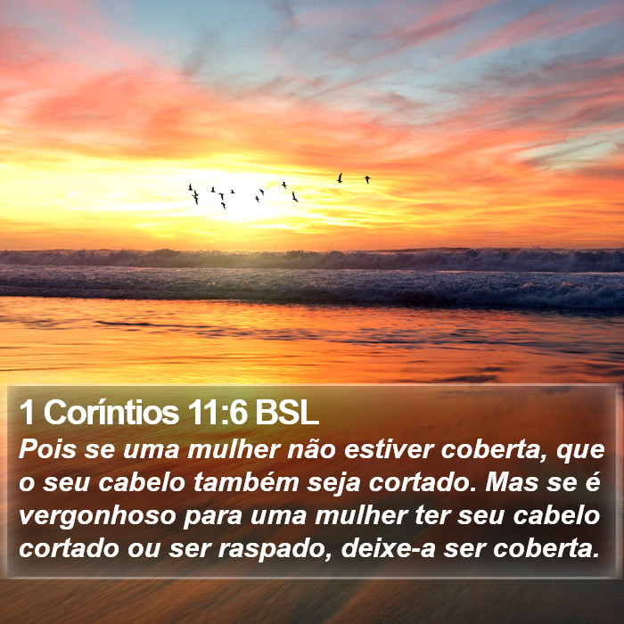 1 Coríntios 11:6 BSL Bible Study