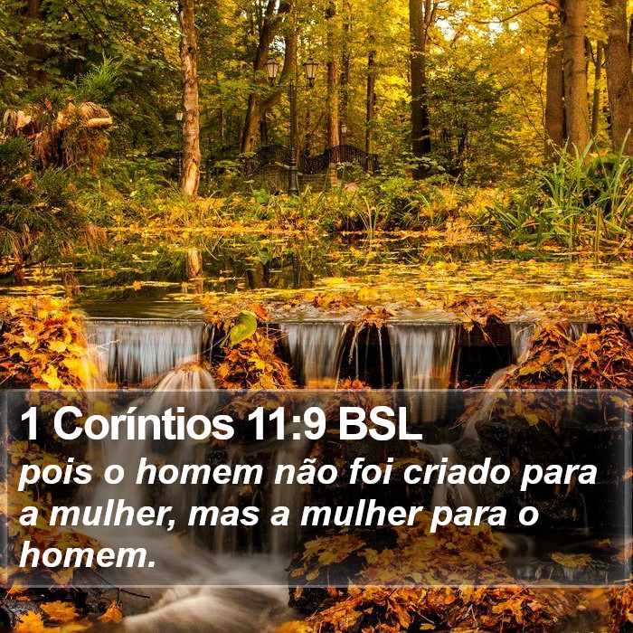 1 Coríntios 11:9 BSL Bible Study