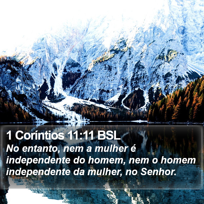 1 Coríntios 11:11 BSL Bible Study