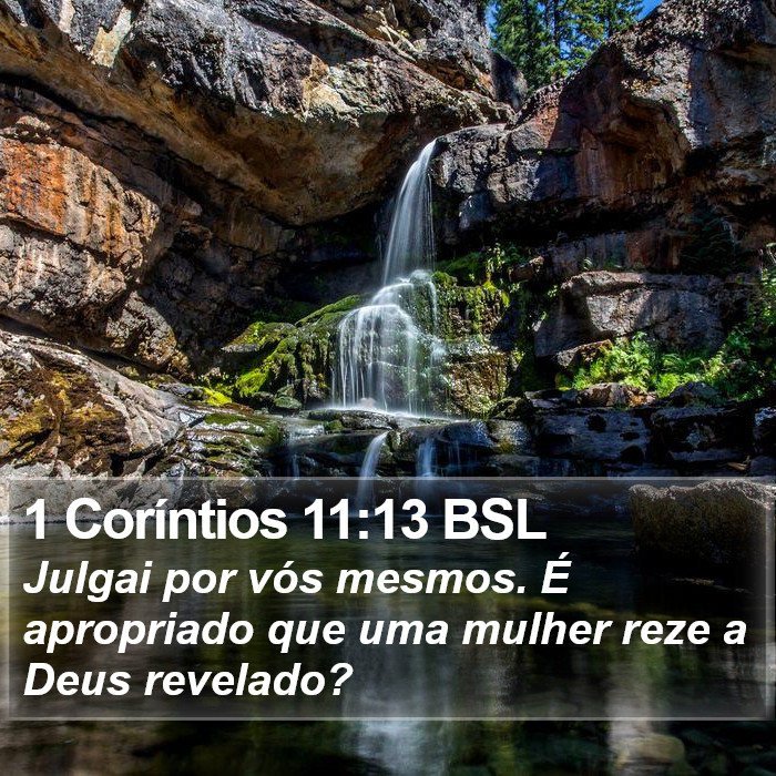 1 Coríntios 11:13 BSL Bible Study