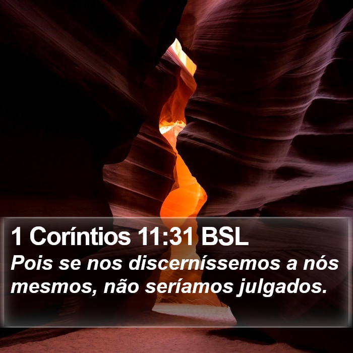 1 Coríntios 11:31 BSL Bible Study