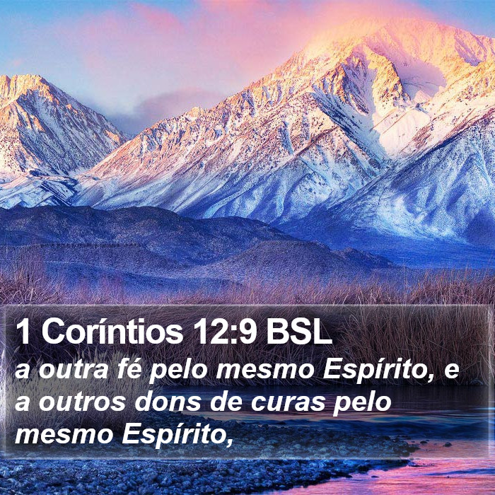 1 Coríntios 12:9 BSL Bible Study